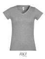 Dames  T-shirt Sols V-Neck Victory Grey Melange